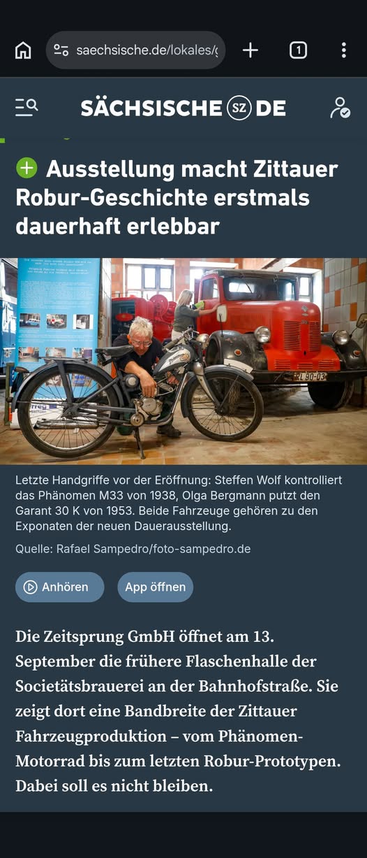Ausstellung macht Zittauer Robur-Geschichte erstmals dauerhaft erlebbar